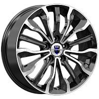 Литые диски Атакама (КС756) 6.500xR17 5x112 DIA66.6 ET43 алмаз черный для Mini Cooper