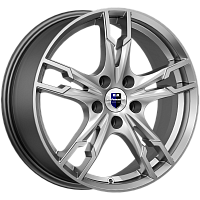 Литые диски Солар (КС875) 7.000xR17 5x100 DIA67.1 ET38 дарк платинум