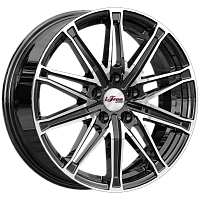 Литые диски Виар (КС1065) 6.500xR17 5x114.3 DIA66.1 ET40 Блэк Джек для Nissan Cefiro