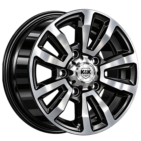 Алтай (с колпаком) (КС1224) 7.000xR16 5x139.7 DIA95.3 ET35 алмаз черный