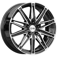 Литые диски Виар (КС1065) 6.500xR17 5x114.3 DIA67.1 ET45 Блэк Джек для Belgee X50+ Литые диски Виар (КС1065) 6.500xR17 5x114.3 DIA67.1 ET45 Блэк Джек для Belgee X50+