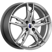 Литые диски Солар (КС875) 7.000xR17 4x100 DIA67.1 ET38 дарк платинум