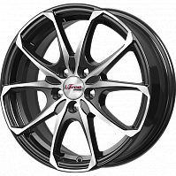 Литые диски Такеши (КС877) 6.000xR16 5x100 DIA67.1 ET35 Блэк Джек для Audi A2