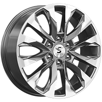 Литые диски КР007 (20_Haval H9) (КР007) 8.000xR20 6x139.7 DIA75.1 ET42 Diamond gloss graphite