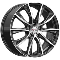 Литые диски Каzантип (КС684М) 7.500xR18 5x114.3 DIA67.1 ET35 Блэк Джек для Livan
