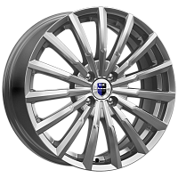 Литые диски Акцент (КС641) 5.500xR14 4x100 DIA67.1 ET39 дарк платинум для Mazda Familia Wan