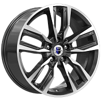 Литые диски Борэй (КС901) 8.000xR18 5x112 DIA66.6 ET45 алмаз черный для Mercedes-Benz Vito