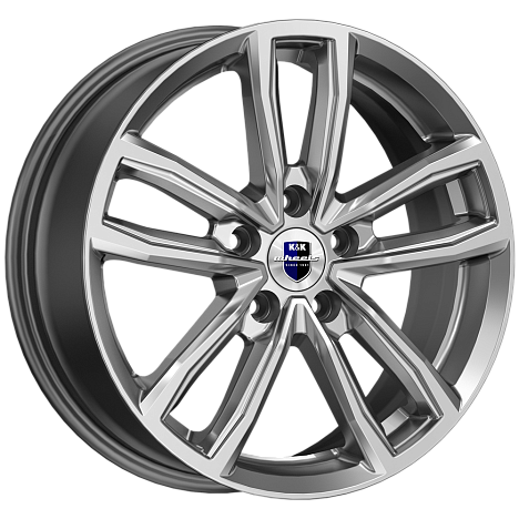 Каланг (КС1086) 6.500xR17 5x114.3 DIA67.1 ET38 дарк платинум Каланг (КС1086) 6.500xR17 5x114.3 DIA67.1 ET38 дарк платинум