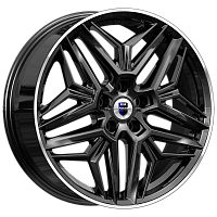 Литые диски Колумб (КС1038) 7.000xR19 5x108 DIA60.1 ET47 алмаз черный для Jaecoo J7