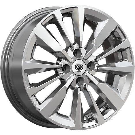 Эрман (КС997) 6.500xR16 4x100 DIA54.1 ET49 дарк платинум