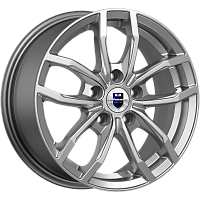 Литые диски Фрост (КС1048) 6.500xR15 5x100 DIA57.1 ET38 дарк платинум для Volkswagen Golf