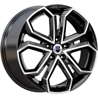 Литые диски Пандора (КС466) 8.500xR19 5x114.3 DIA60.1 ET35 алмаз черный для Lexus Sc