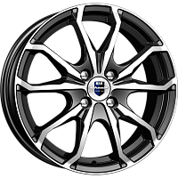 Литые диски Brent (КС733) 6.000xR16 4x114.3 DIA67.1 ET40 алмаз черный для Chery Very