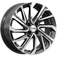 Литые диски Неом (Sandero Stepway) (КС1172) 6.500xR16 4x100 DIA60.1 ET37 алмаз черный для Renault Clio