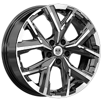 Литые диски Айона (КС1169) 6.500xR18 5x112 DIA66.6 ET38 алмаз черный