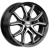 Литые диски Страйк (КС1080) 6.500xR17 5x108 DIA60.1 ET33 Блэк Джек для Kaiyi X3