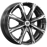 Литые диски Арагац 6.0Jx16H2 (КС1214) 6.000xR16 4x114.3 DIA56.6 ET44 алмаз черный для Daewoo Evanda