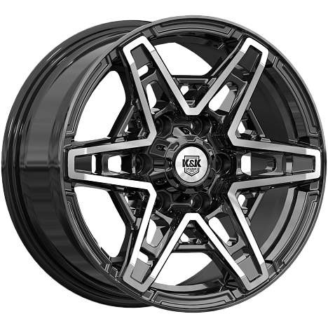 Блэкберн (КС1129) 8.000xR17 6x139.7 DIA100.1 ET42 алмаз черный Блэкберн (КС1129) 8.000xR17 6x139.7 DIA100.1 ET42 алмаз черный