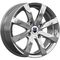 Литые диски Джемини (КС617) 6.000xR15 4x108 DIA63.35 ET50 дарк платинум для Mazda 2