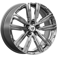Литые диски Аламер (КС1216) 7.500xR18 5x112 DIA66.6 ET35 дарк платинум для Audi A3 Sportback