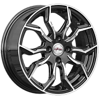 Литые диски Бохо (КС1037) 6.000xR15 4x98 DIA58.5 ET33 Блэк Джек для Lada 2113 Samara 2