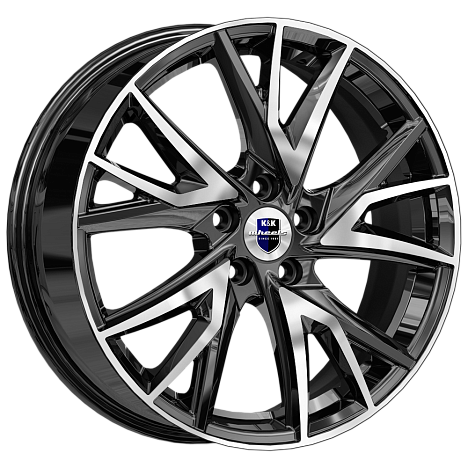 Кайлас (КС1054) 6.500xR18 5x114.3 DIA66.1 ET50 алмаз черный Кайлас (КС1054) 6.500xR18 5x114.3 DIA66.1 ET50 алмаз черный