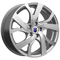 Литые диски Палермо (КС607) 6.500xR16 5x100 DIA67.1 ET38 дарк платинум для Skoda Rapid