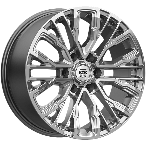 Кортес (КС1102) 8.500xR19 6x139.7 DIA67.1 ET38 дарк платинум Кортес (КС1102) 8.500xR19 6x139.7 DIA67.1 ET38 дарк платинум