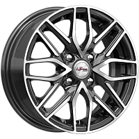 Литые диски Кайкос (КС1001) 5.500xR14 4x98 DIA58.5 ET30 Блэк Джек для FIAT Panda