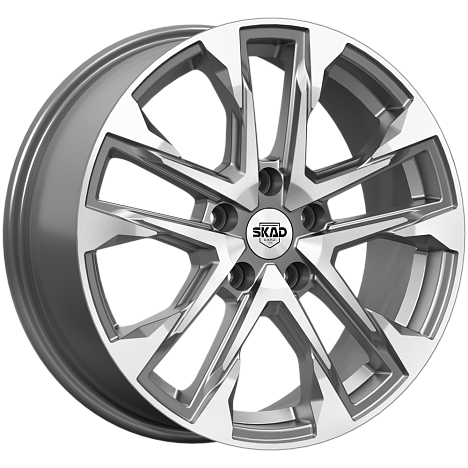 АТАКОР (КЛ376) 7.000xR17 5x114.3 DIA60.1 ET45 алмаз графит