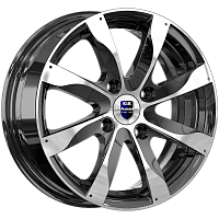 Литые диски Джемини-оригинал (КС480) (КС480) 5.500xR14 4x100 DIA56.6 ET49 алмаз черный для Daewoo Nexia