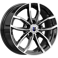 Литые диски Фрост (КС1048) 6.500xR15 5x100 DIA57.1 ET38 алмаз черный Литые диски Фрост (КС1048) 6.500xR15 5x100 DIA57.1 ET38 алмаз черный