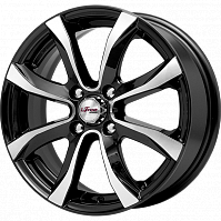 Литые диски Дайс (КС696) 6.000xR15 4x114.3 DIA67.1 ET40 Блэк Джек для Vortex Estina