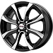 Дайс (КС696) 6.000xR15 4x114.3 DIA67.1 ET45 Блэк Джек