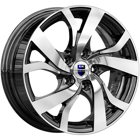 Палермо-оригинал (КС607) (КС607) 6.500xR16 5x100 DIA57.1 ET42 алмаз черный