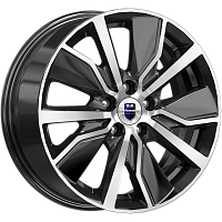 Литые диски Гамбит (КС961) 6.500xR16 5x114.3 DIA67.1 ET40 алмаз черный Литые диски Гамбит (КС961) 6.500xR16 5x114.3 DIA67.1 ET40 алмаз черный