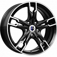 Литые диски Солар (КС875) 7.000xR17 5x114.3 DIA67.1 ET40 алмаз черный SK для FAW