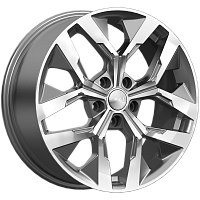 Литые диски ЛАМБЕРТ (КЛ370) 7.500xR18 5x112 DIA66.6 ET44 алмаз графит для BMW X1