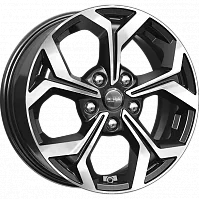 Литые диски КС878 (ZV 16_Octavia FL) (КС878) 6.500xR16 5x112 DIA57.1 ET46 алмаз черный для Skoda Octavia